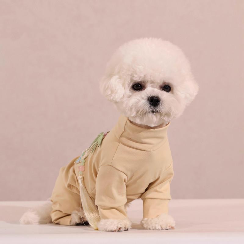 

Autumn Spring Dog Clothes Jumpsuit Pajamas Puppy Costume Yorkies Pomeranian Poodle Bichon Schnauzer Dog Clothing Pet Apparel 025 XS（old） темные хаки