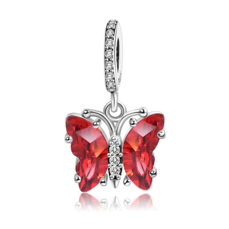 

29. Stylish Fashionable Copper Metal Colorful Turtle Butterfly 24 Colors Charm Bead Component Bead Component Designed For 3mm Authentic Original