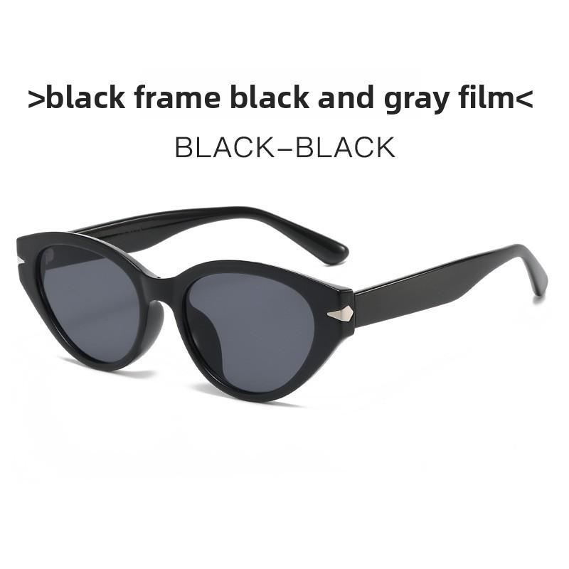 Modern Cat Eye Sunglasses With Uv Protection For Casual Wear And Party Events Black Gray