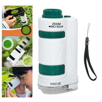 Handheld Microscope Pocket 60-180x High Definition Educational Portable for