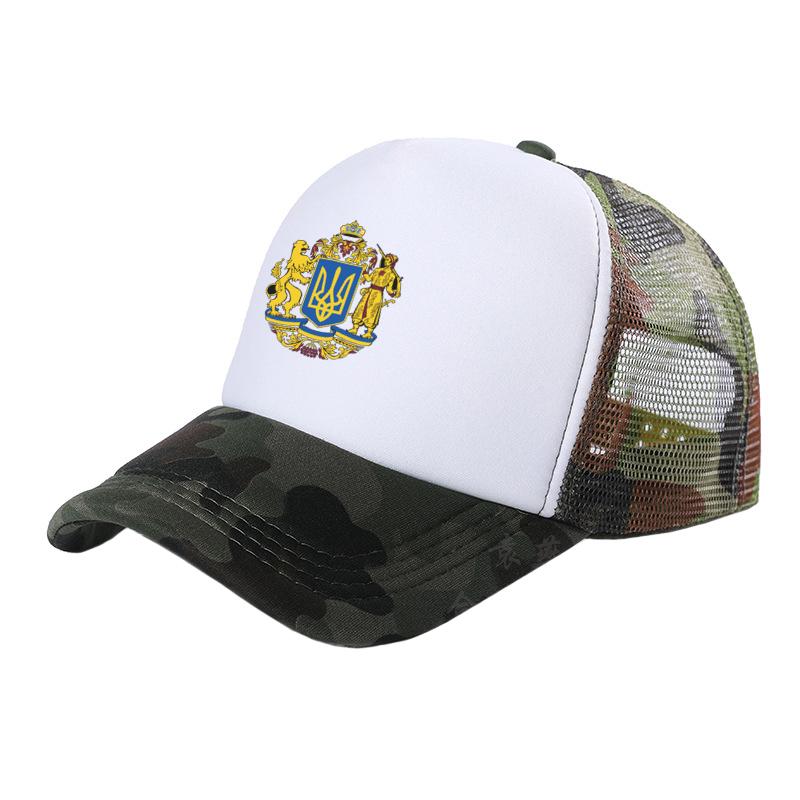 Ukraine Tryzub Trucker Cap Cool Unisex Ukrainian Hat Baseball Caps Summer Unisex Mesh Net Caps