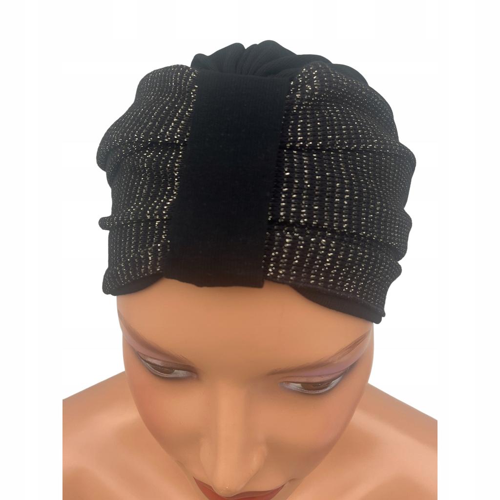 Turban Damski Z Szarfą Carmen 496 Wygodny Stylowy Z Wiskozy Sweterkowej