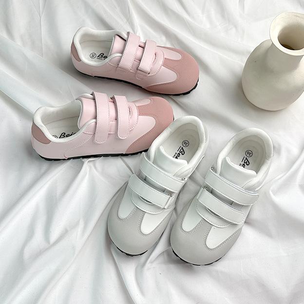 B1 Belle Puff Velcro Board Shoes 22 Autumn Breathable Low Top Casual Candy Color