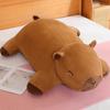 Giant Capybara Plush Doll Floor Mat High Quality Animal Brown Capybara Plush Carpet Home Decor Gift for Boys and Girls