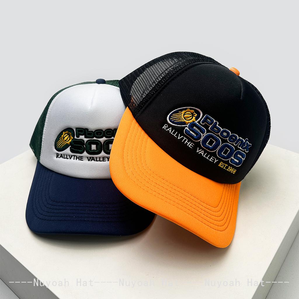 Baseball Stitching Embroidered Letterings Alphabet Color Contrast Blocking Style American Women  Men For Neutral Gender Fresh Caps Peaked Hats Hip