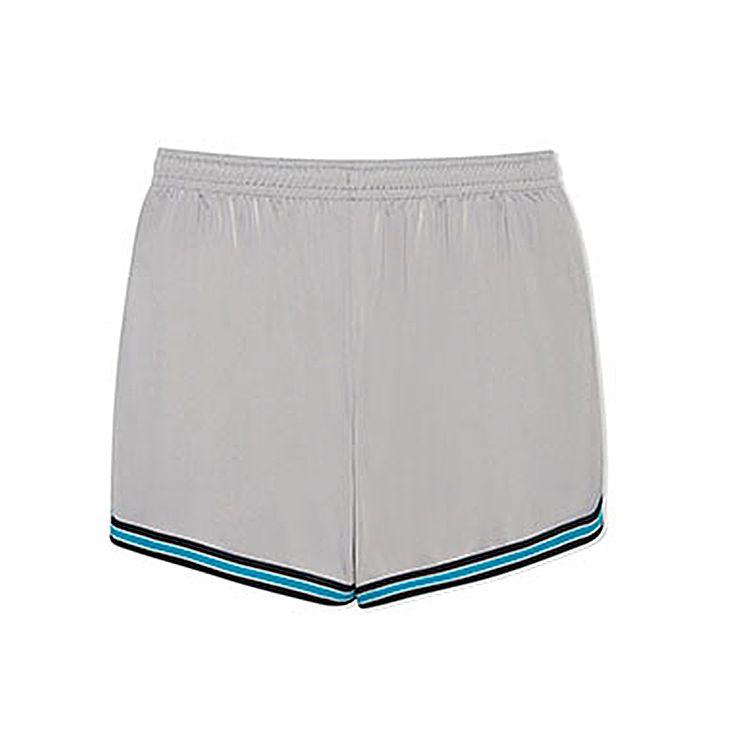 Li Ning CBA Series Basketball Logo Striped Breathable Training Shorts Men Shorts Silver Gray AAPS143-3