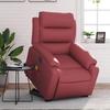 VidaXL Electric Massage Recliner, Relaxation Chair with Adjustable Backrest and Footrest, Salon Seat 3205067
