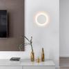 KAWELL Wall-Mounted Bracket Light, Stylish Ambient Lighting, Round, Reading Light, 3-Level Dimming and Color Adjustment, Size 14*14cm, No Installation