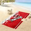 Toalha de Praia Estampada FC Köln, Toalha Grande Macia de Secagem Rápida para Praia Camping Natação