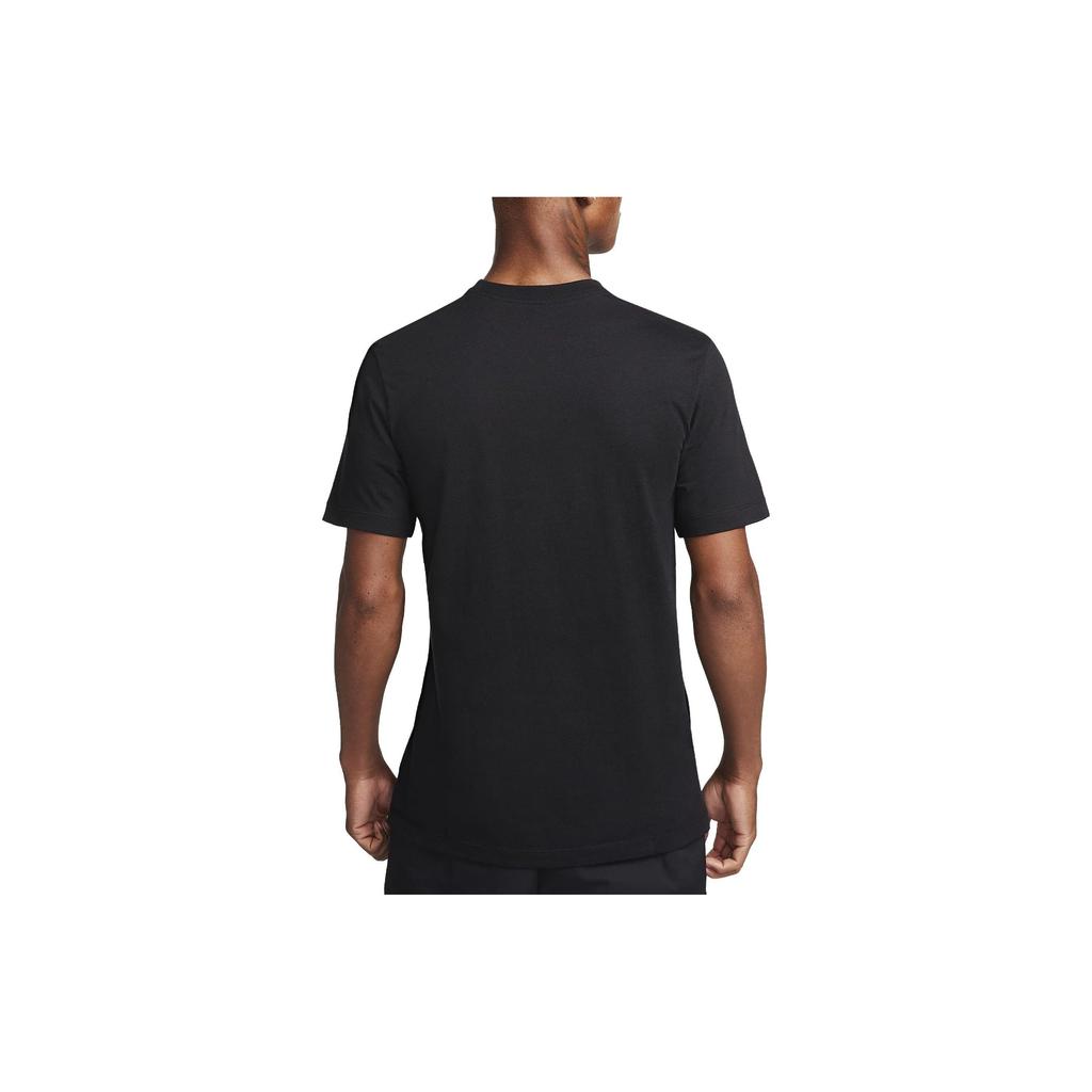 Nike Geometric Pattern Crew Neck Fitted Short Sleeve T-Shirt Men Tops Black FD1091-010