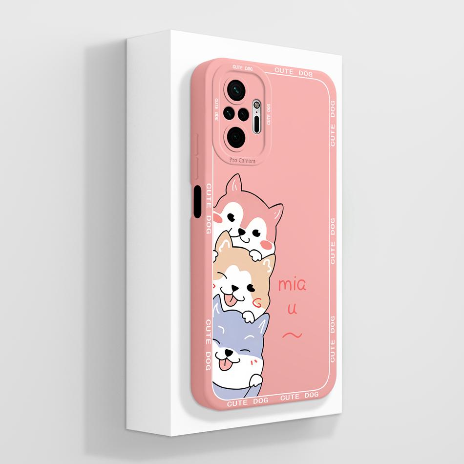 Panda Case For Redmi Note 10 Pro Max Phone Covers For Redmi Note 10Pro 4G 5G Soft Liquid Silicone Camera Protection Back Cover