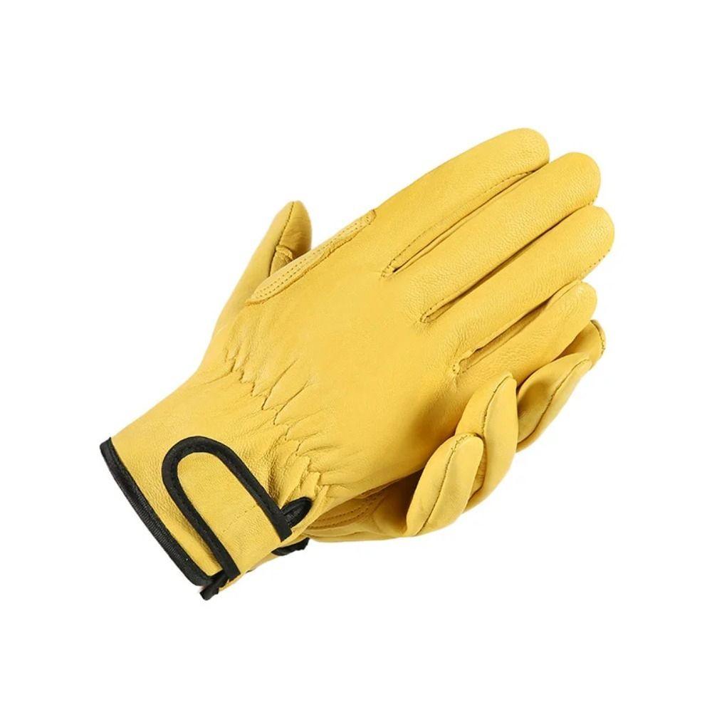 Leather Wear-resistant Gloves Welding Security Gloves Utility Work Gloves  Workers