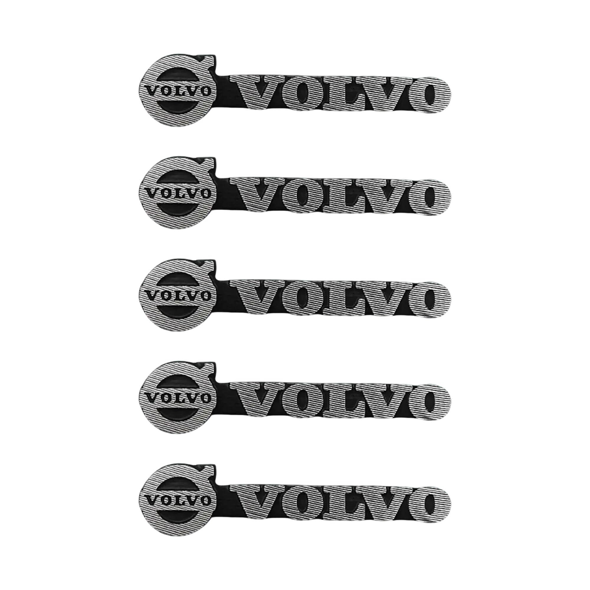 

DEVENTORZ Наклейка с логотипом автомобильного гудка Volvo Наклейка для украшения логотипа автомобиля Набор из 5 штук 3D