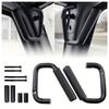 Front Grab Bars Kit Aluminum Alloy Front Grab Handles Roll Bar Grip Kit for Jeep Wrangler JK JKU 2007-2018