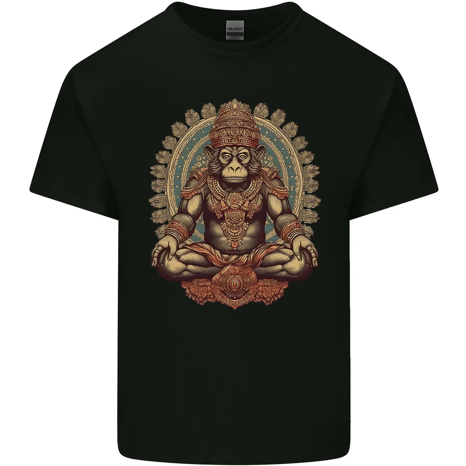 

Monkey Guardian Religion Meditaition Yoga Kids T-Shirt Childrens XL
