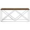 VidaXL Coffee Table Stainless Steel and Solid Reclaimed Wood 349965