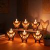 Modern Minimalist Beek Wooden Day Of The Dead Candle Holder For Table Decor