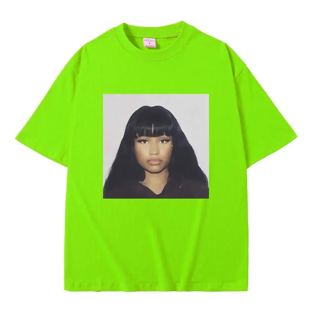 Rapper Nicki Minaj Graphic Print T Shirts Men Women Hip Hop Fashion Casual Tshirts Unisex Vintage Tees Male Streetwear Tops