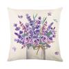 Polyester Material Cushion Cover Lavender Style Pattern Home Decor Pillowcase  Home Decor