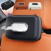 Front Seat Tissue Box Holder for Cars with Storage Mesh Pockets Adjustable Headrest Straps PU Leather Construction