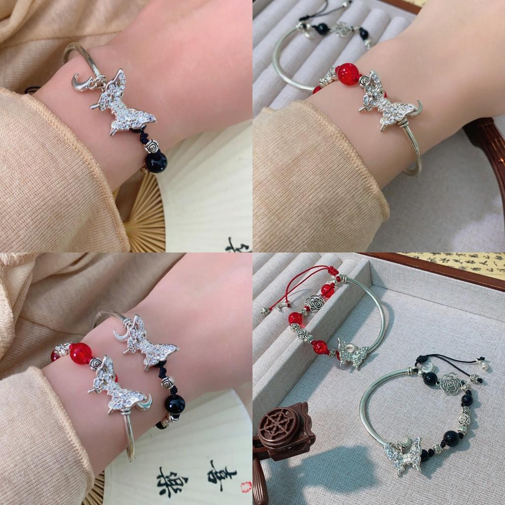 Elegant Butterfly Rose Alloy Bracelet Exquisite Design For Men Women And