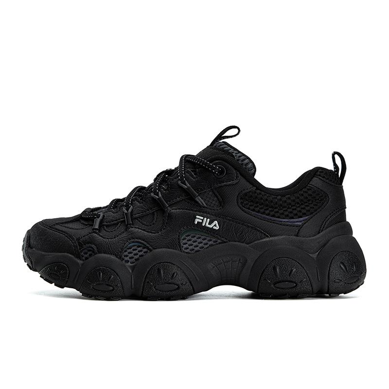 FILA FLUID 7 Устойчивые к истиранию Легкие Дышащие Низкие Массивные Кроссовки Женские Черный/Теневой Черный Серый F12W632103FBK 36