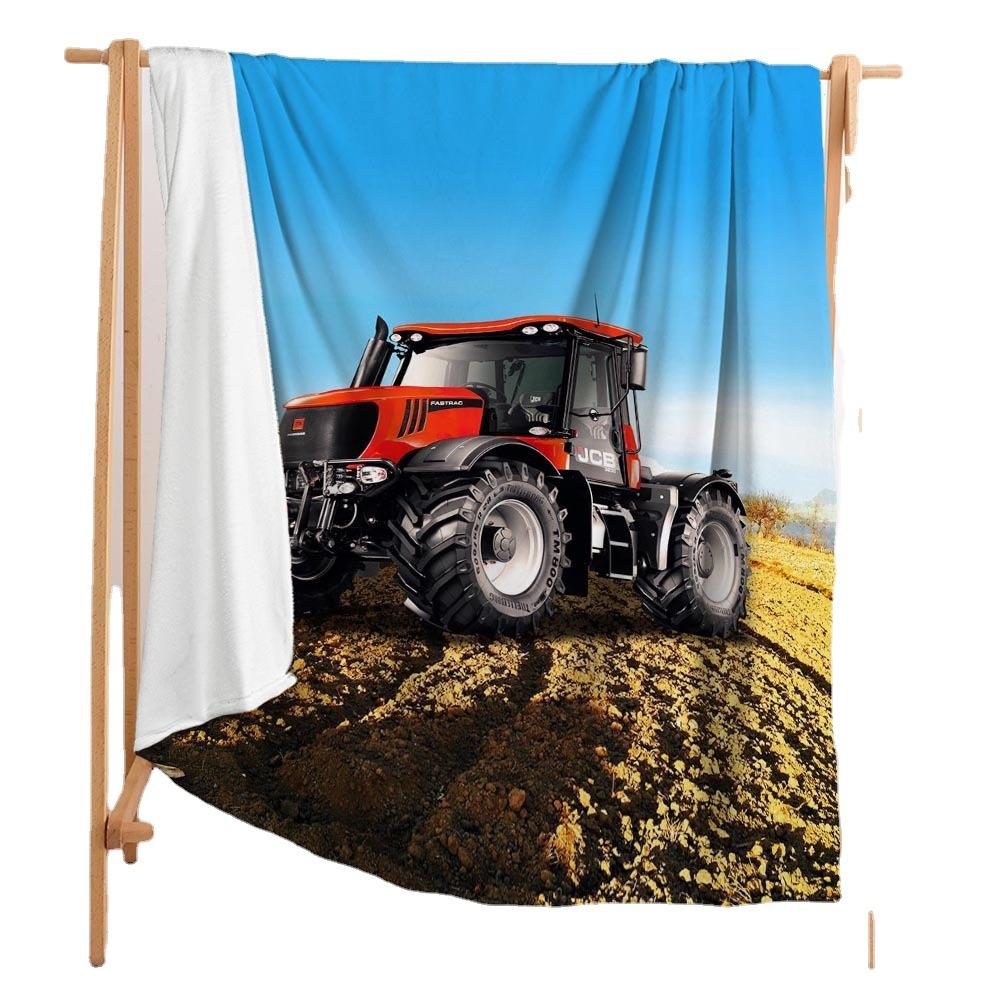 Blanket Car Locomotive Flannel Blanket Digital Printing Nap Blanket