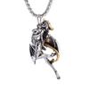 Hell Death Scythe Necklace Pendant Gothic Mysterious Devil Necklace Men\'s Personality Punk Retro Halloween Trend Jewelry