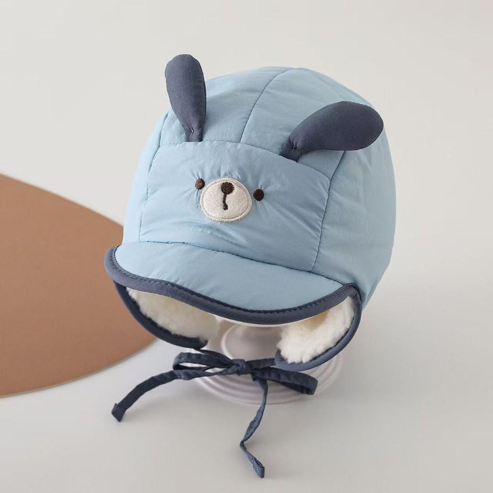 Thickened Children Winter Hat Plush Animal Newborn Beanie New Pullover Cap For Boys