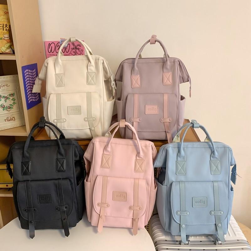 Schoolbag new backpack simple female college bag lightweight versatile Japanese student schoolbag large capacity travel backpack