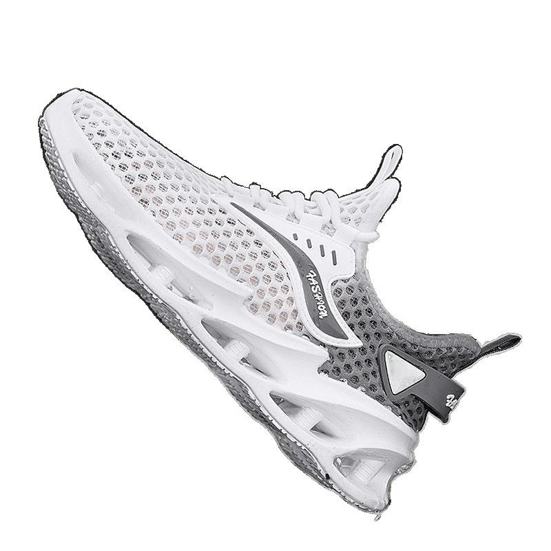 Men's shoes 2025 summer new mesh breathable hollow mesh breathable casual shoes lightweight soft sole outdoor sports shoes