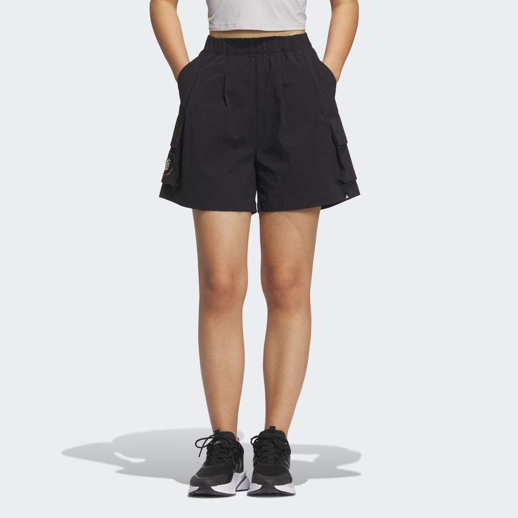 Adidas Sportswear GFX Woven Comfortable Soft Loose Woven Fashion Casual Shorts Women shorts Black JL9275