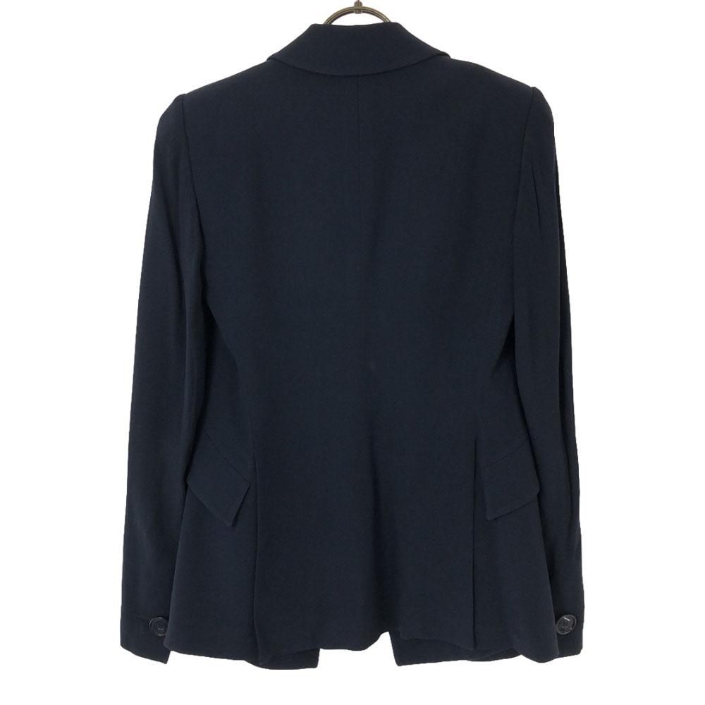 Emporio Armani Made In Italy Long Sleeve Tailored Jacket 36 Navy Women Used