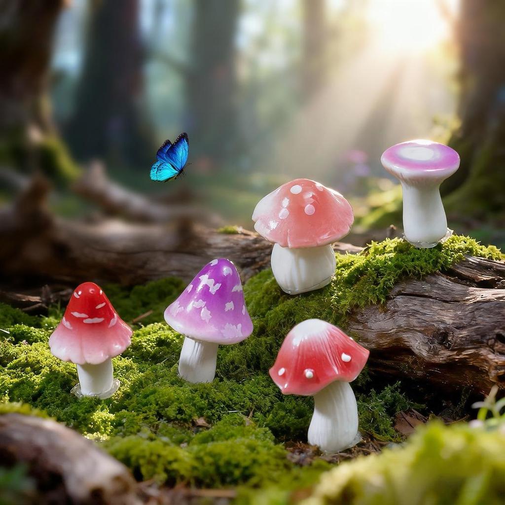 Small Decor Statues for DIY Miniature Landscape & Terrarium 5PCS