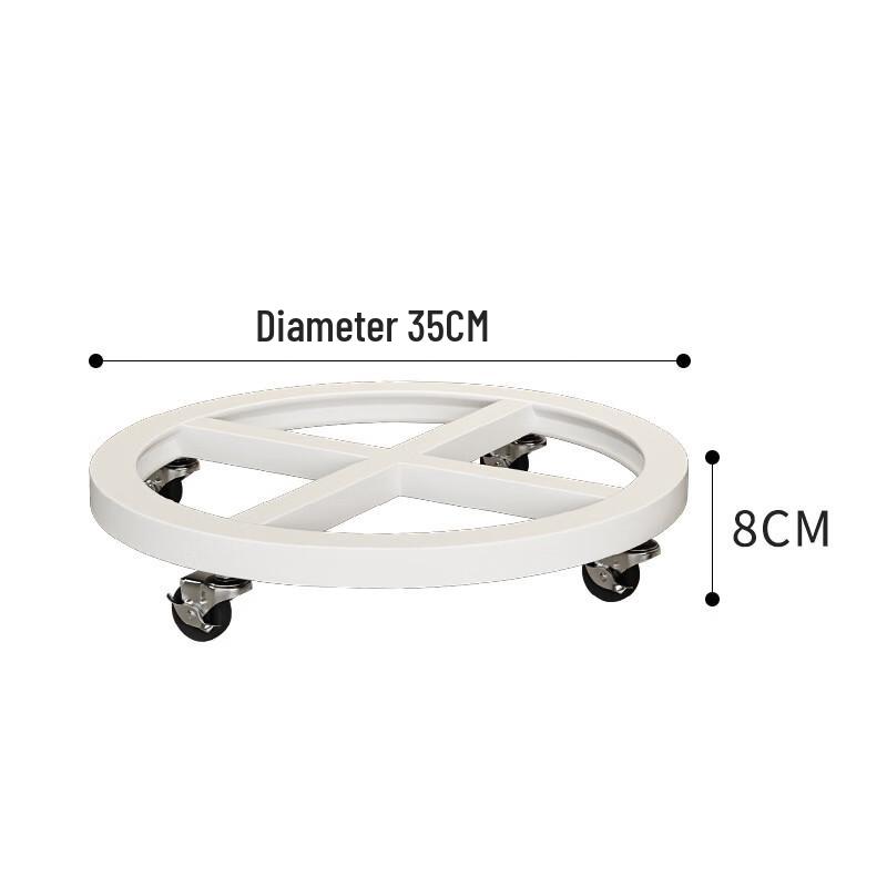 Mobile Round Flower Pot Tray