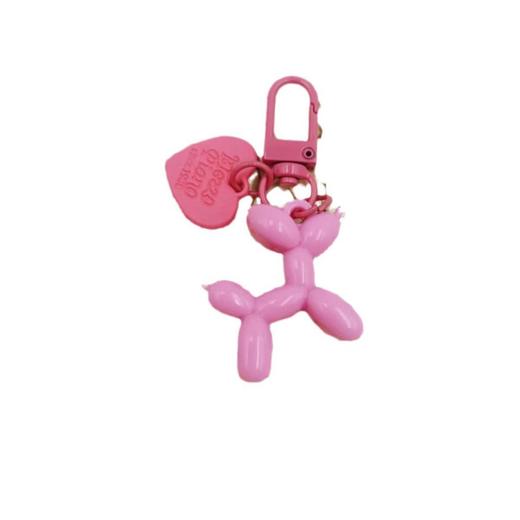 Bubble Dog Keychain: Balloon Dog Pendant, DIY PVC Soft Rubber Jewelry Gift