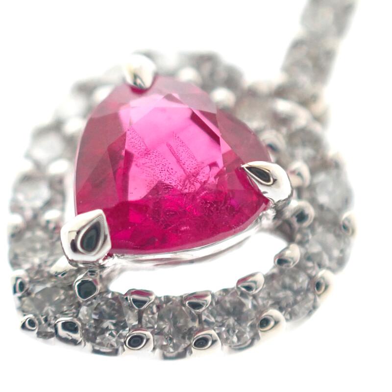 no brand  Pendant top pink K18 white gold Women