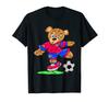 Soccer-Playing Teddy Bear T-Shirt by Street Artist Zamiro