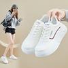 Height-increasing platform white shoes women's 2025 autumn new leather versatile sports shoes student soft-soled casual board shoes