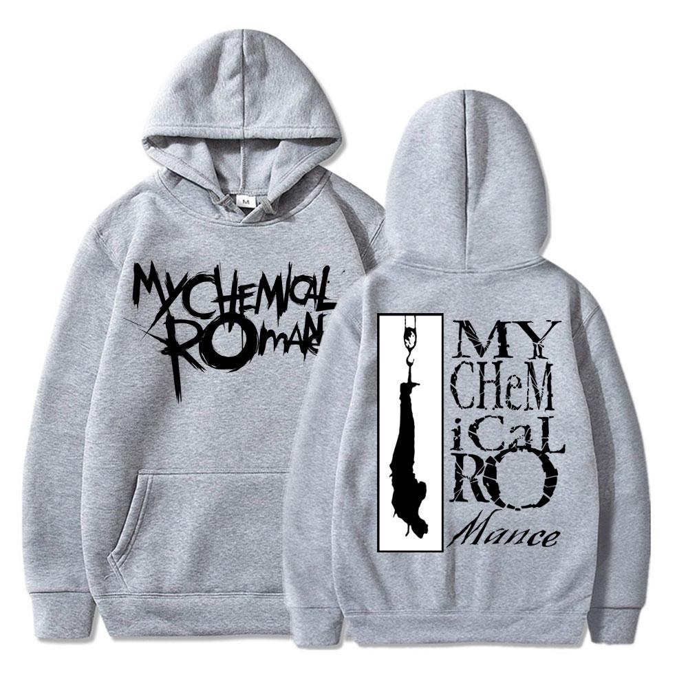 Retro My Chemical Romance Rock Band Hoodies Men's Fashion Hip Hop Gothic Sweatshirt Fleece Oversized Streetwear