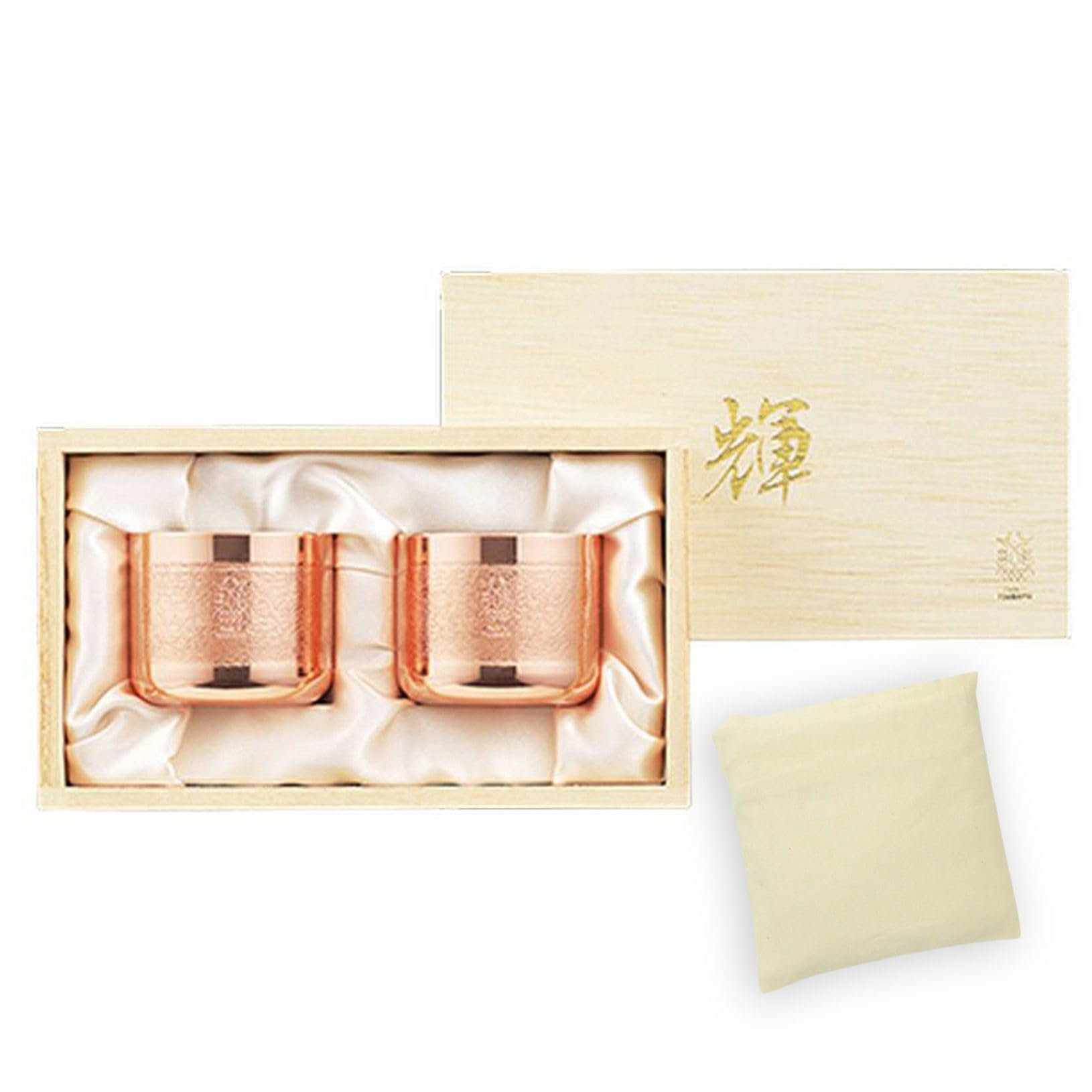 

Саке из чистой меди, Сделано в Японии J-kitchens-SimpleBag Стаканы, Набор из 2 штук, 90 мл,