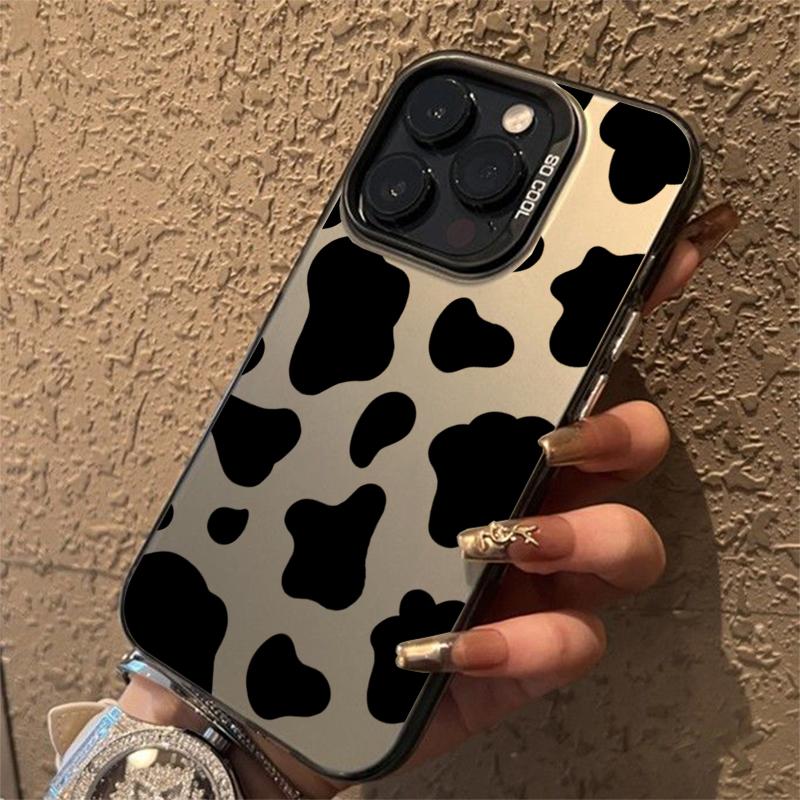 Black Leopard Print Electroplate Phone Case For Samsung Galaxy S25 Ultra S24 Plus S23 FE S22 S21 A16 A23 A26 A34 A55 A56 Cover
