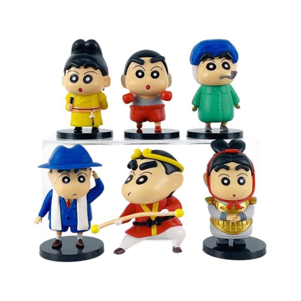 Collectible Pvc Anime Figure Set Featuring 6 Unique Character Designs For Display
