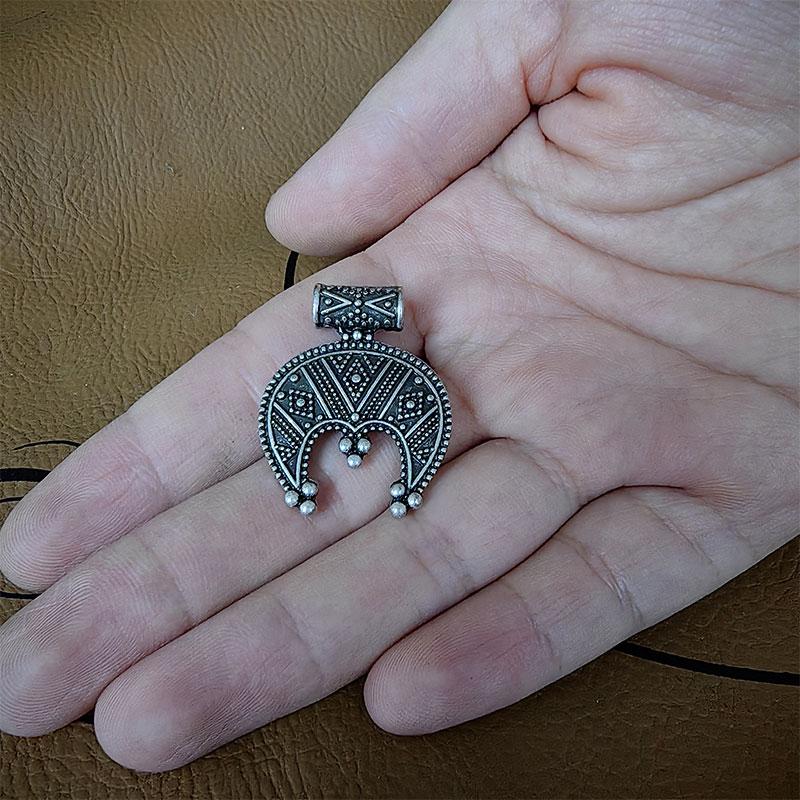 1 pz Lunula Norrena Slava Collana da Donna LUNULA, gioielli vichinghi per donne MORAVIA, Lunitsa, Slavi, Vichinghi, pendentif