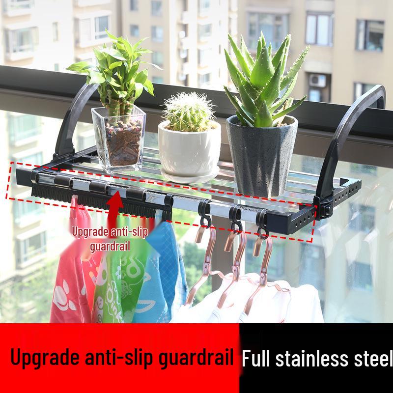Retractable Multifunctional Windowsill & Radiator Drying Rack for Clothes and Shoes