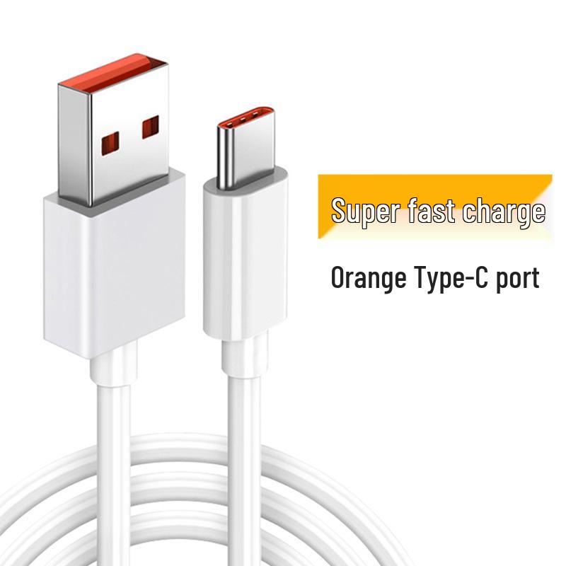 

120W Ultra-Fast 6A Transparent Charging Cable for Huawei Honor Type-C Phones 25cm
