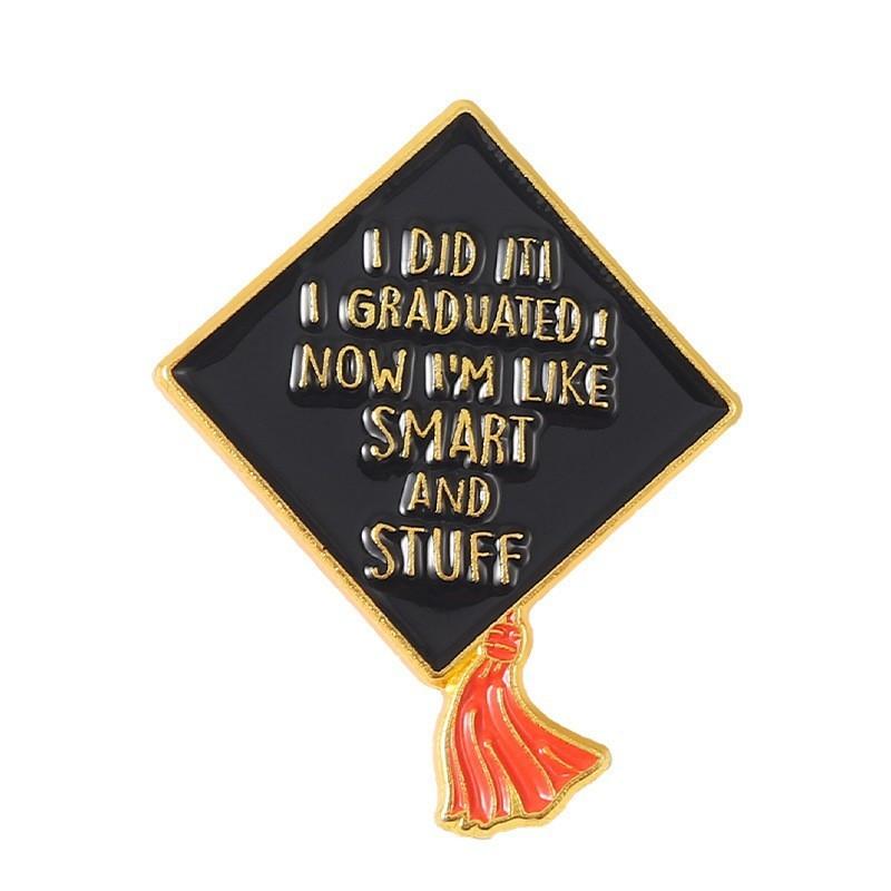Graduation Brooch Stylish In Alloys With Elegant Flower And Cap Designs Gifts For