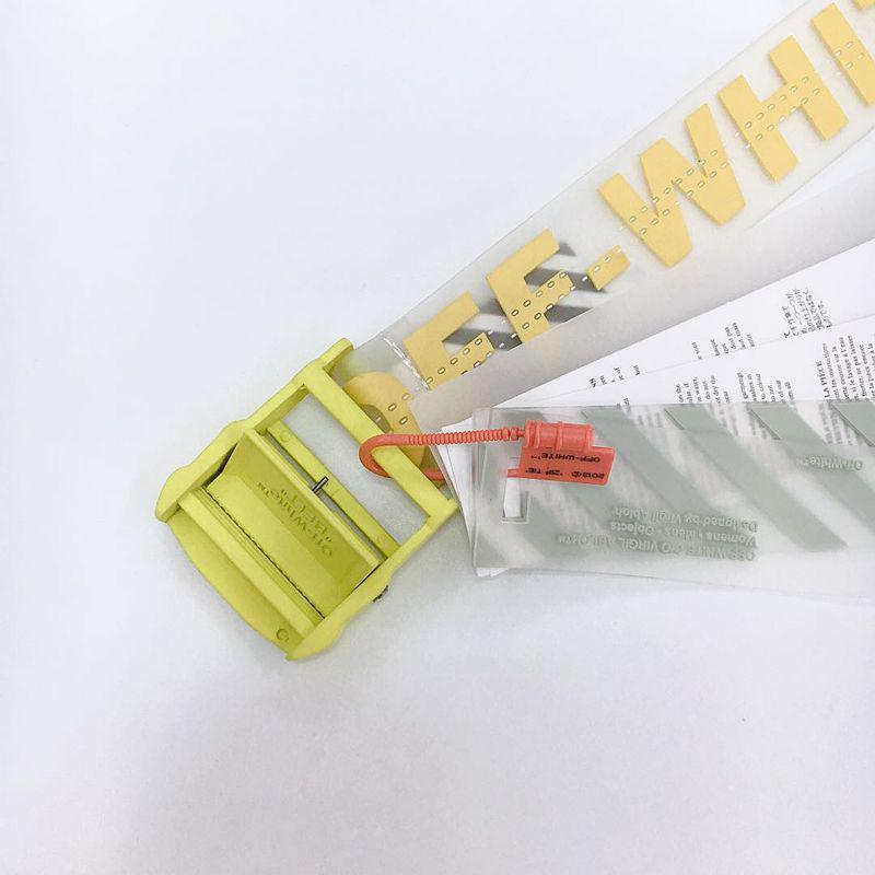 Potwierdzona Wersja Przezroczysty Przemysłowy Pasek Taśmowy - Modny Dodatek Męskiej Mody High Street