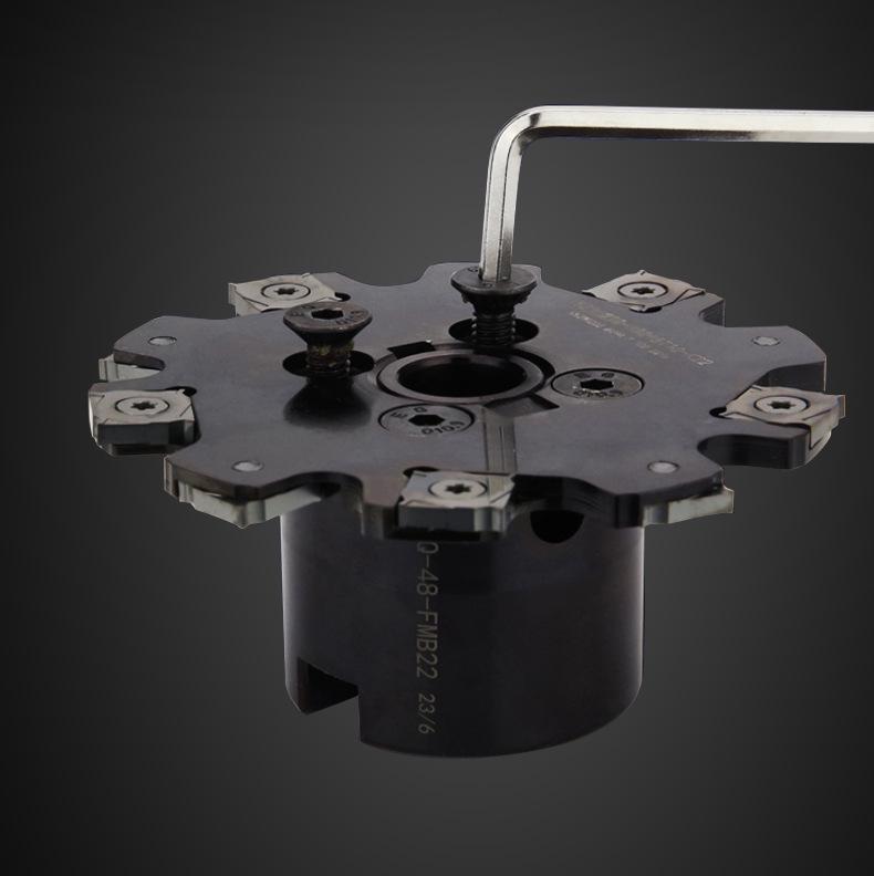 Modular XSEQ Three-Sided Milling Cutter Head with SMP01 T-Slot and SMA Side Milling Saw Blade.