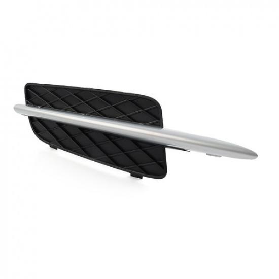 Closed Grid Front Bumper Fog Light Grill Lower W/Silver Trim For BMW X5 E70 X6 R